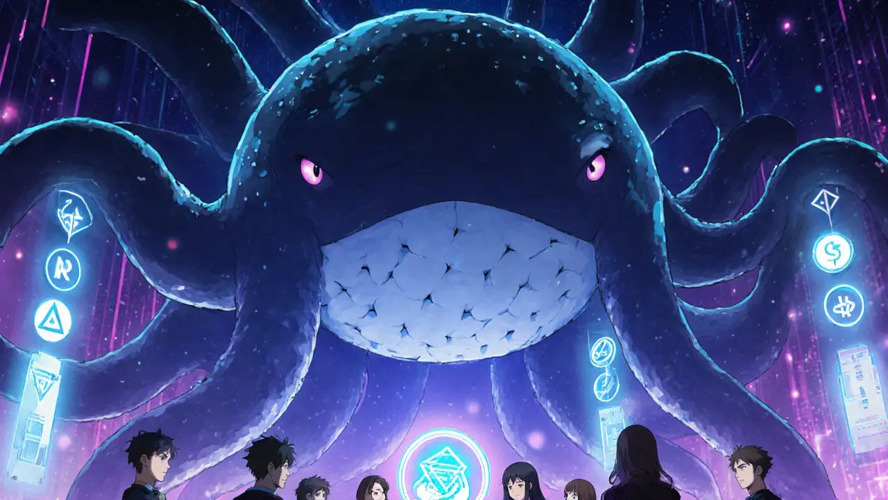 Small community using voting tools to resist a whale-like entity made of concentrated tokens