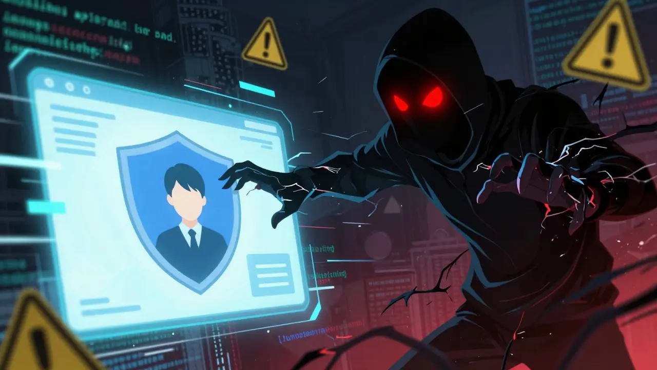 Anime illustration of a hacker threatening a digital wallet