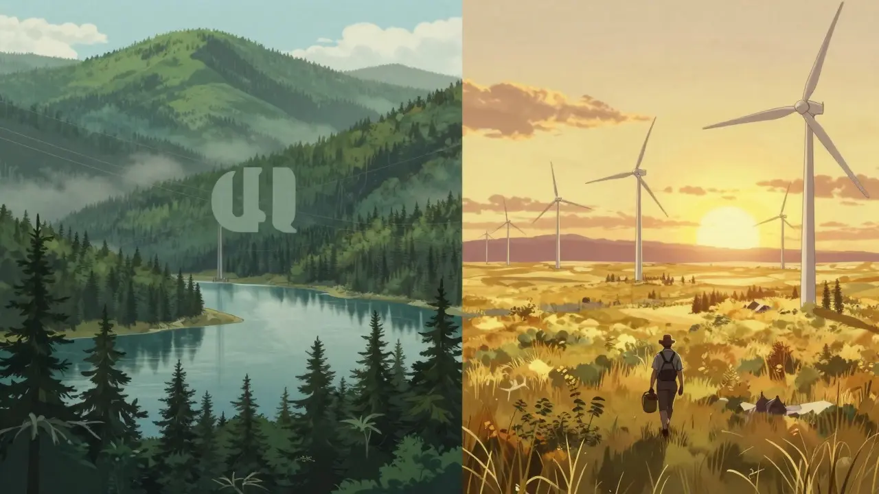 Anime comparison of restricted BC power grid and open Alberta energy market