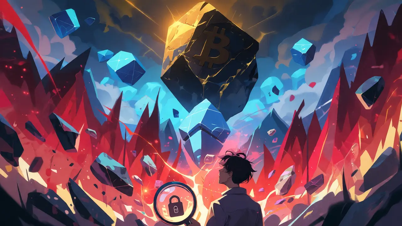 Anime scene showing crypto risk levels from volatile micro-caps to stable large-caps