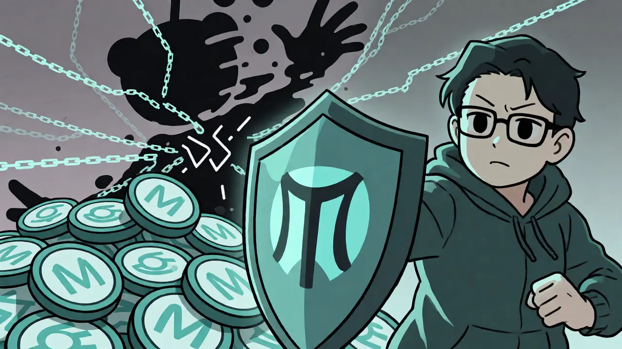 Community member protecting MOON tokens from corporate exit